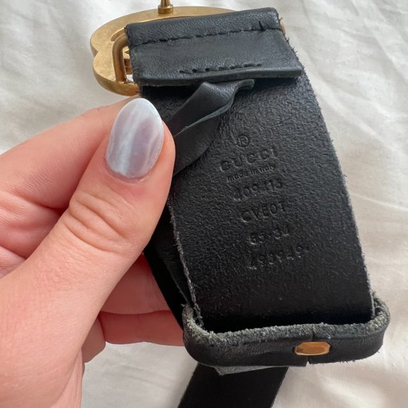 Gucci Wide Leather Belt - Picture 7 of 9